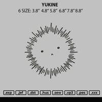 Yukine Embroidery File 6 sizes