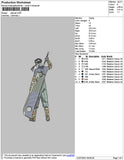 Zabuza Embroidery File 4 size