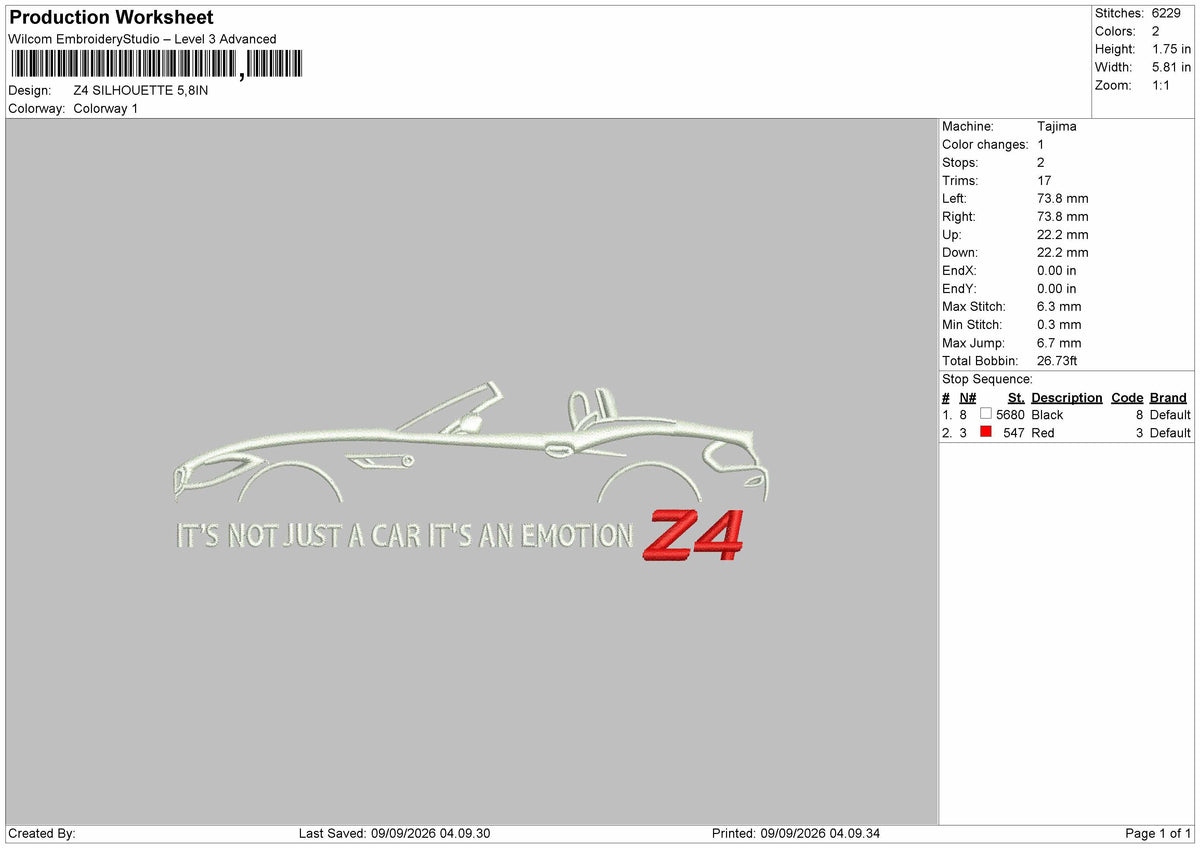 Z4Text Embroidery Machine 2 Files