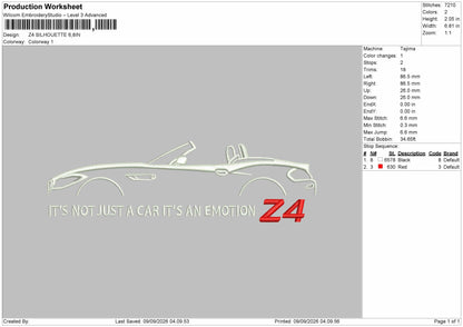 Z4Text Embroidery Machine 2 Files