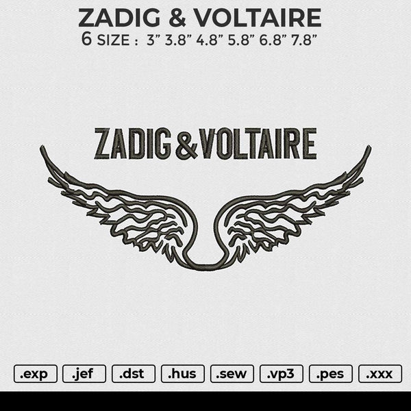 ZADIG VOLTAIRE Embroidery File 4 sizes