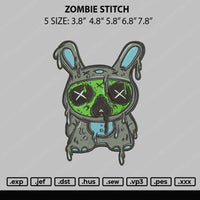 Zombie Stitch Embroidery File 5 sizes