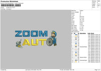 Zoom Aut Embroidery File 4 size