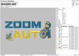 Zoom Aut Embroidery File 4 size