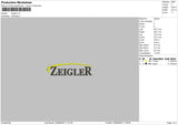 Zeigler Embroidery File 6 sizes