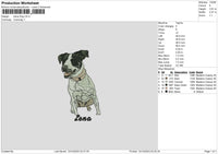 Dog 1412 Embroidery File 6 sizes