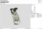 Dog 1412 Embroidery File 6 sizes