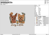 Dogs 0311 Embroidery File 6 sizes