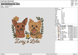 Dogs 0311 Embroidery File 6 sizes