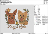 Dogs 0311 Embroidery File 6 sizes