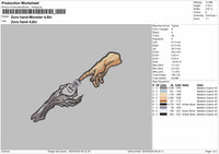 Zoro Hands Monster Embroidery File