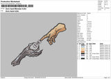 Zoro Hands Monster Embroidery File