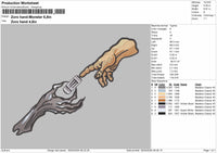 Zoro Hands Monster Embroidery File