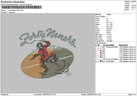 Zortytext Embroidery File 6 sizes