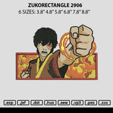 Zuko Rectangle Embroidery File 6 sizes