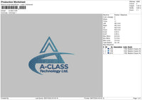 Aclass Embroidery File 6 sizes