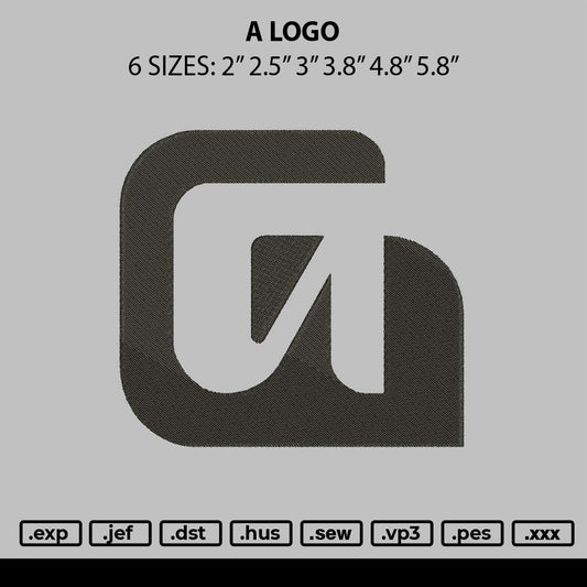 A Logo 0110 Embroidery File 6 sizes
