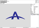 A Logo Embroidery File 6 sizes