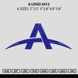 A Logo Embroidery File 6 sizes
