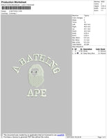 A Bath1ng Embroidery File 5 size