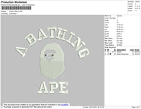 A Bath1ng Embroidery File 5 size