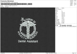 Academy Of Health Sciences Embroidery File 5 size