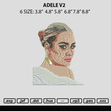 Adele V2 Embroidery File 6 sizes