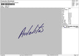 Adelitatext Embroidery File 6 sizes