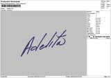 Adelitatext Embroidery File 6 sizes