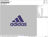 Adidas Embroidery File 5 size