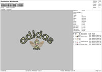 Adidas Cow Embroidery File 4 size