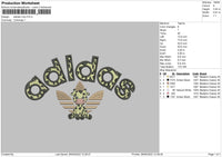 Adidas Cow Embroidery File 4 size