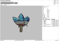 Adidas Ice Cream Embroidery File 4 sizes