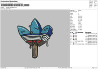 Adidas Ice Cream Embroidery File 4 sizes