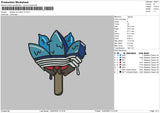 Blue Ice Cream Embroidery File 6 sizes