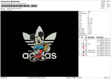 Adidas Mickey Embroidery File 6 sizes