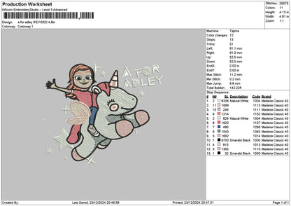 Adleytext Embroidery File 6 sizes