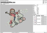 Adleytext Embroidery File 6 sizes