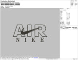 Air Nike V2 Embroidery File 9 size