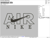 Air Nike V2 Embroidery File 9 size