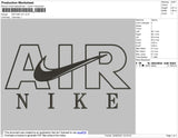 Air Nike V2 Embroidery File 9 size