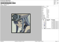 Akame Ga Kill Embroidery File 4 size