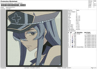 Akame Ga Kill Embroidery File 4 size