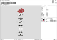 Clan Ninja Embroidery File 6 sizes