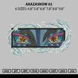 Akazasnow 02 Embroidery File 6 sizes