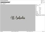 Al Sabahi Embroidery File 6 sizes