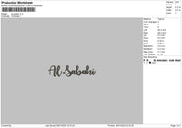 Al Sabahi Embroidery File 6 sizes