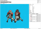 Alabama Player Embroidery File 6 sizes