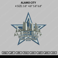 Alamo City Embroidery File 4 size