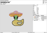 Duck Hat V2 Embroidery File 6 sizes
